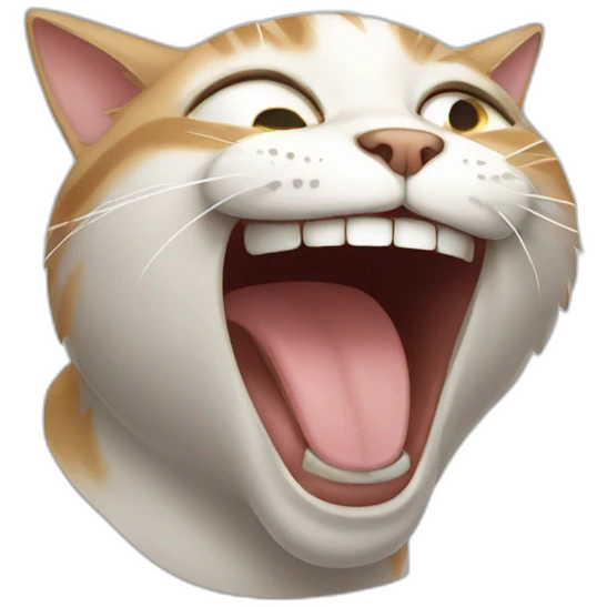 Cat laughing  emoji