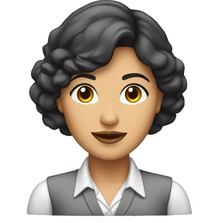 Mujer morena empresaria emoji