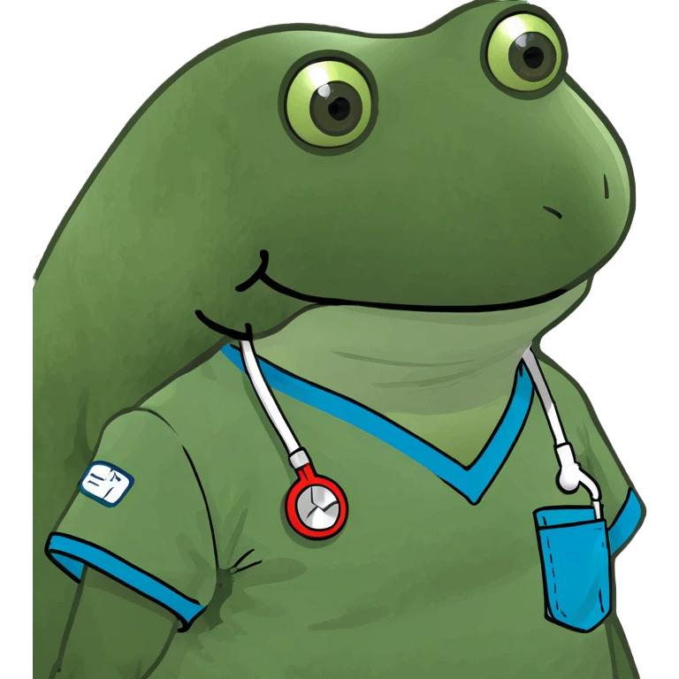 Wearing scrubs  emoji