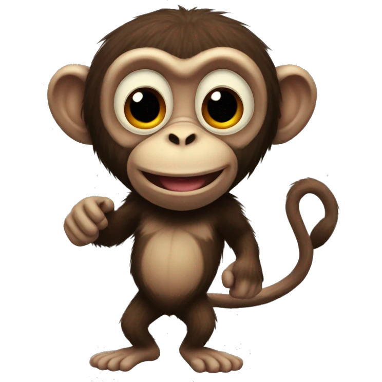 a halloween monkey emoji