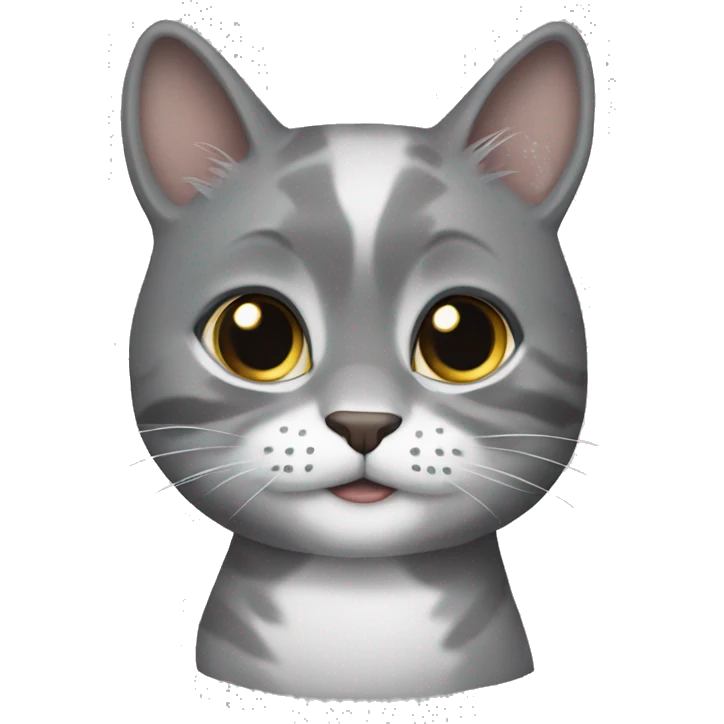 Серая кошка  emoji