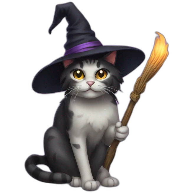witch cat emoji