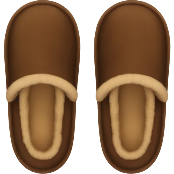 brown ugg slippers  emoji