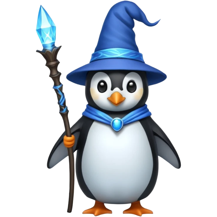 Penguin Wizard emoji