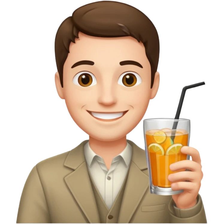 man with drink  emoji