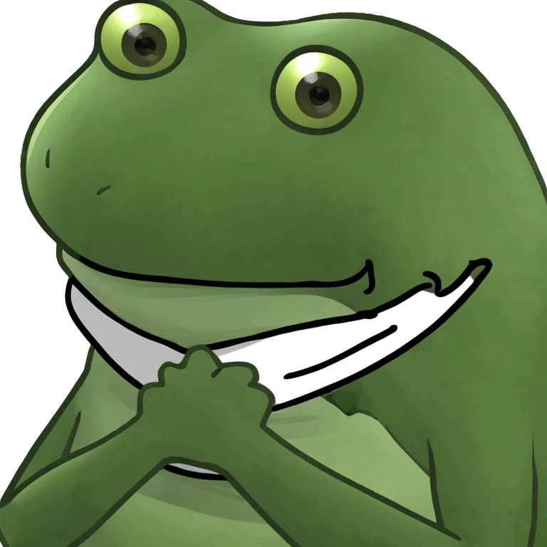 Arms crossed holding neck emoji