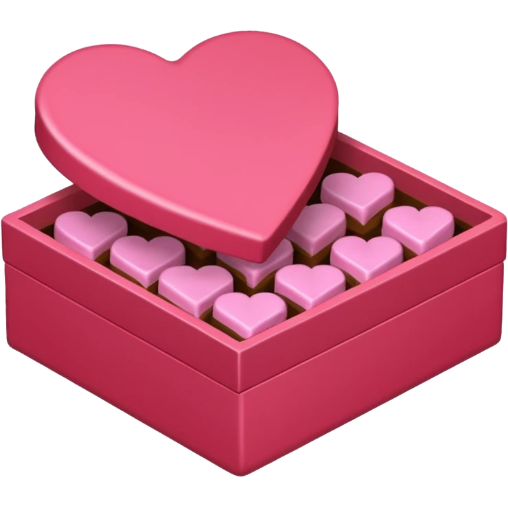 caja de bombones valentines day emoji