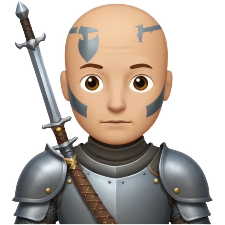bald knight emoji