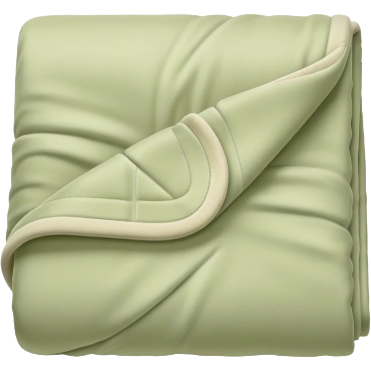 Pastel pale olive folded blanket  emoji