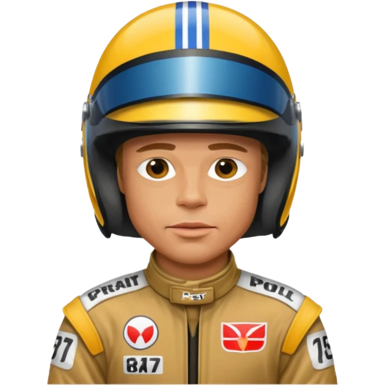 brad pitt from f1 movie in racing suit emoji