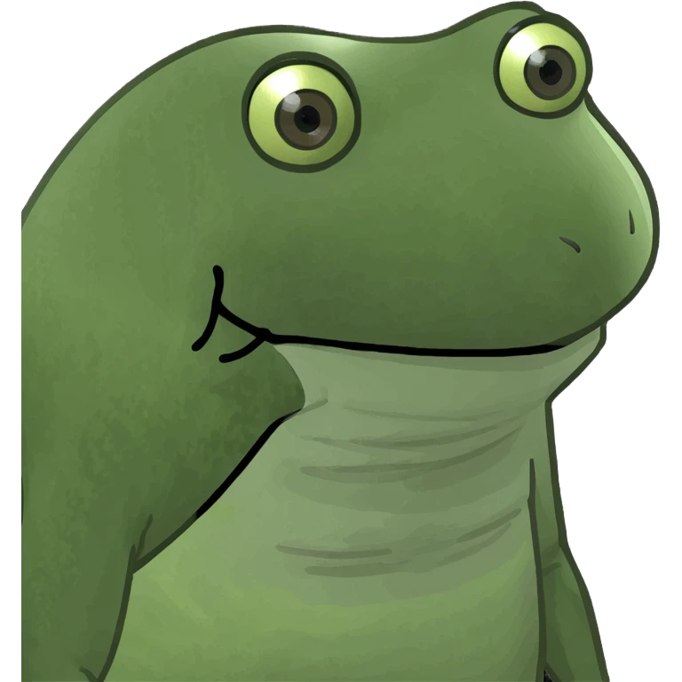 Frog at gym emoji