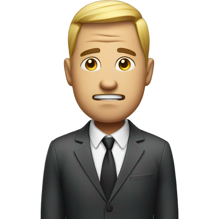 stressed business man emoji