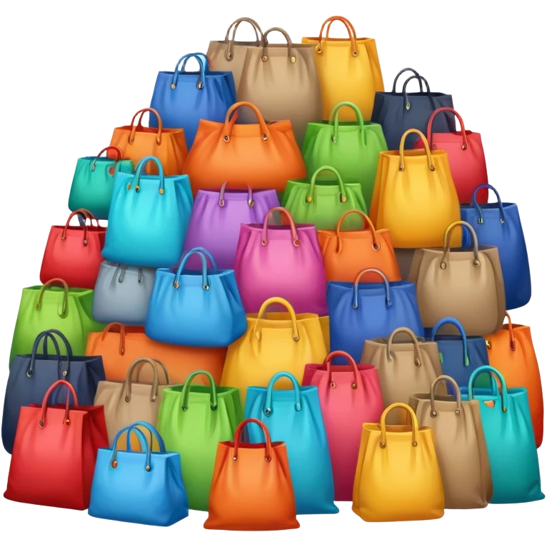 Lots of bags of clothes emoji