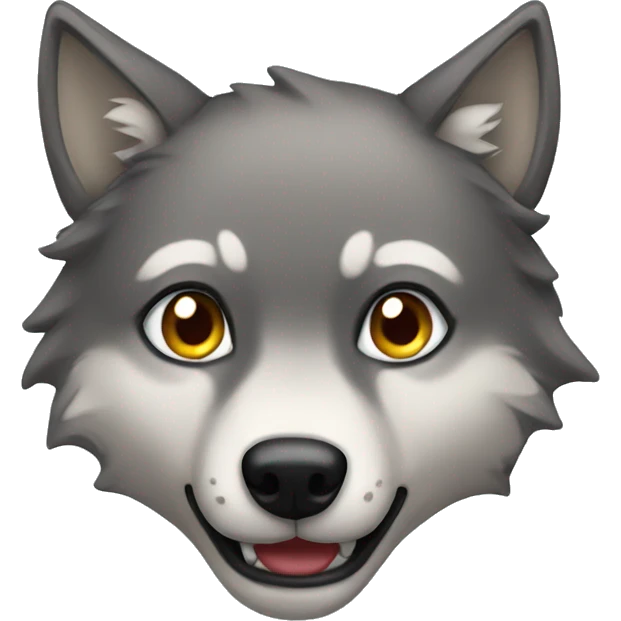 Cute wolf  emoji