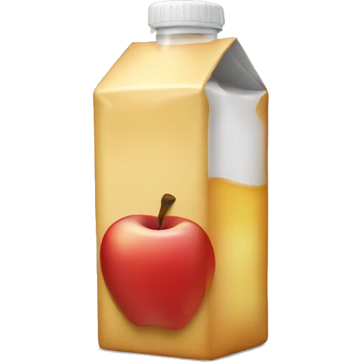Apple juice box emoji