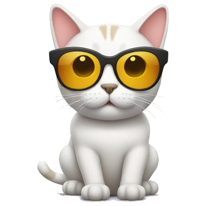 Cat with sunglasses emoji