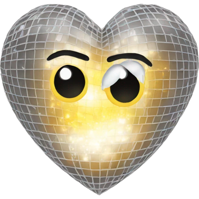 Discoball Heart emoji