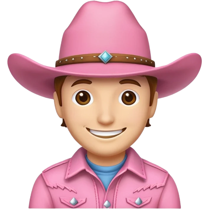 Pink cowboy  emoji