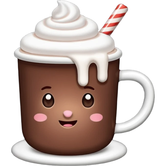 hot cocoa with marshmellows emoji