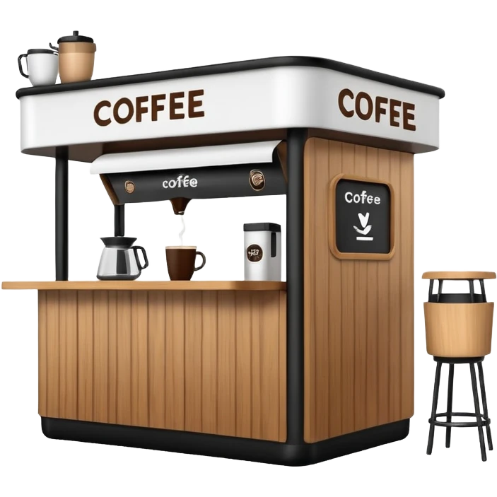 pop up coffee booth emoji