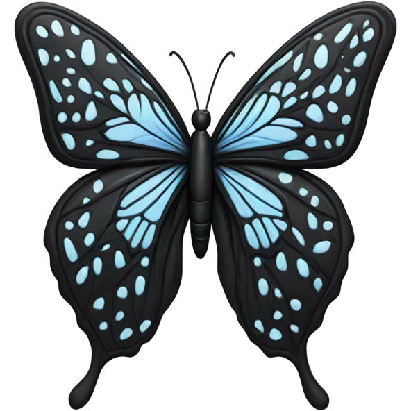 Black butterfly  emoji