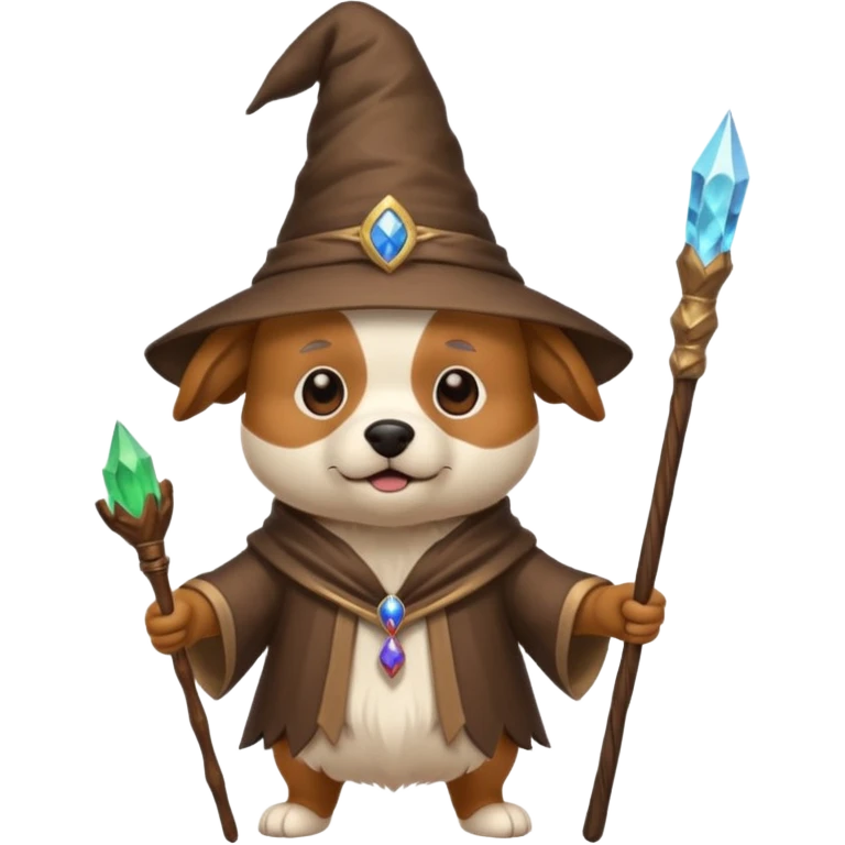 Dog wizard emoji