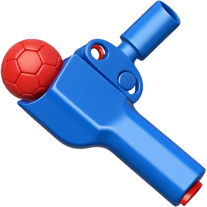 Soccer whistle in blue (#00A3E0) and red (#F9423A)  emoji