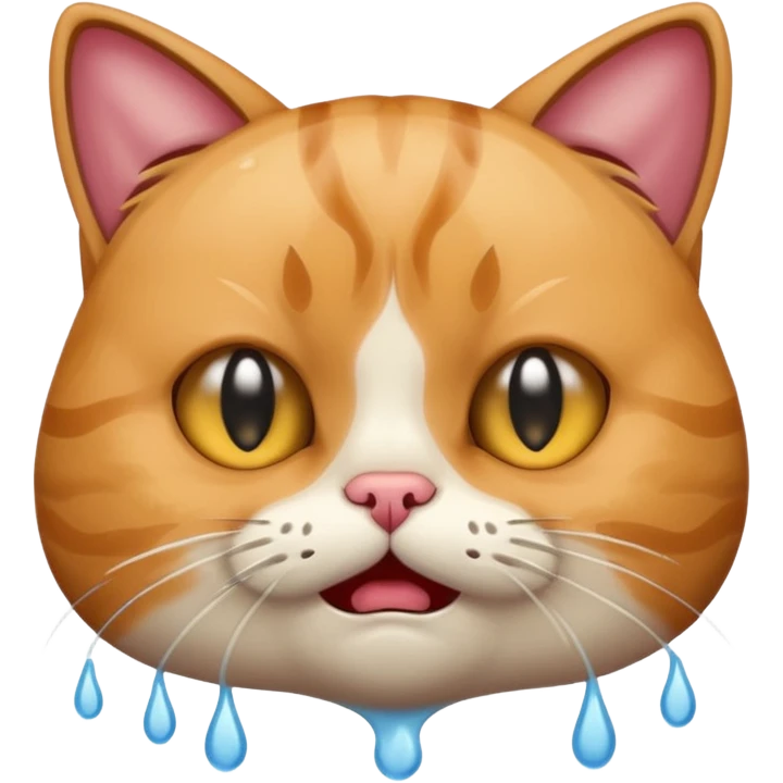 a cat crying emoji