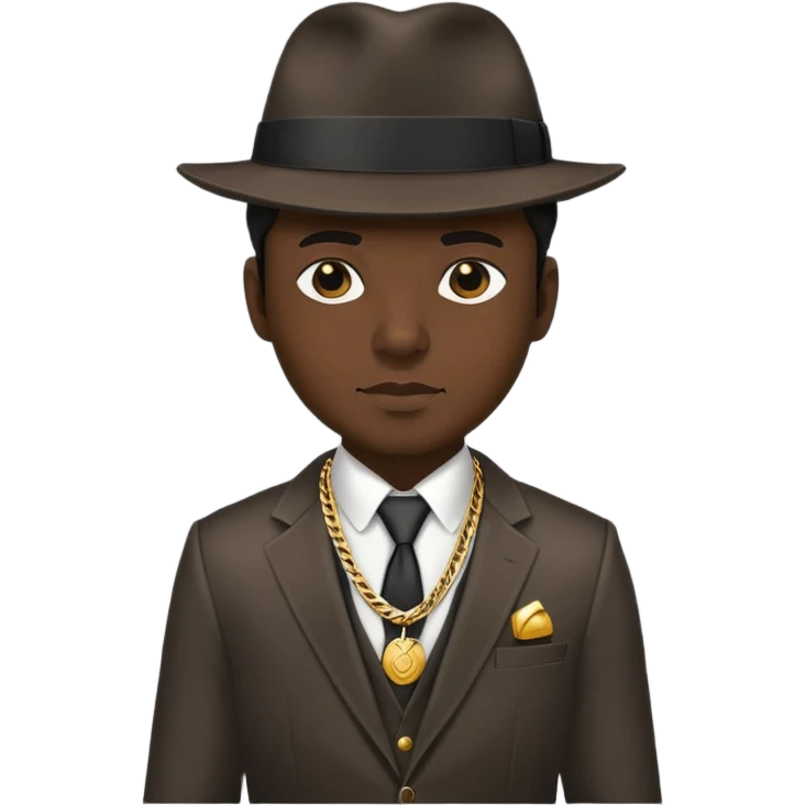 Nonchalant gangster emoji