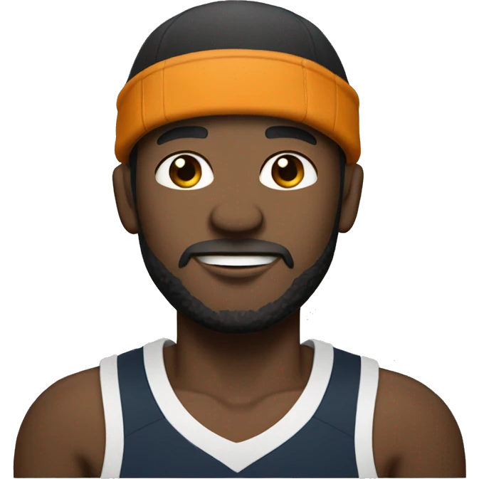 light bearded man with flat rimmed basketball cap. He has white skin tone. emoji