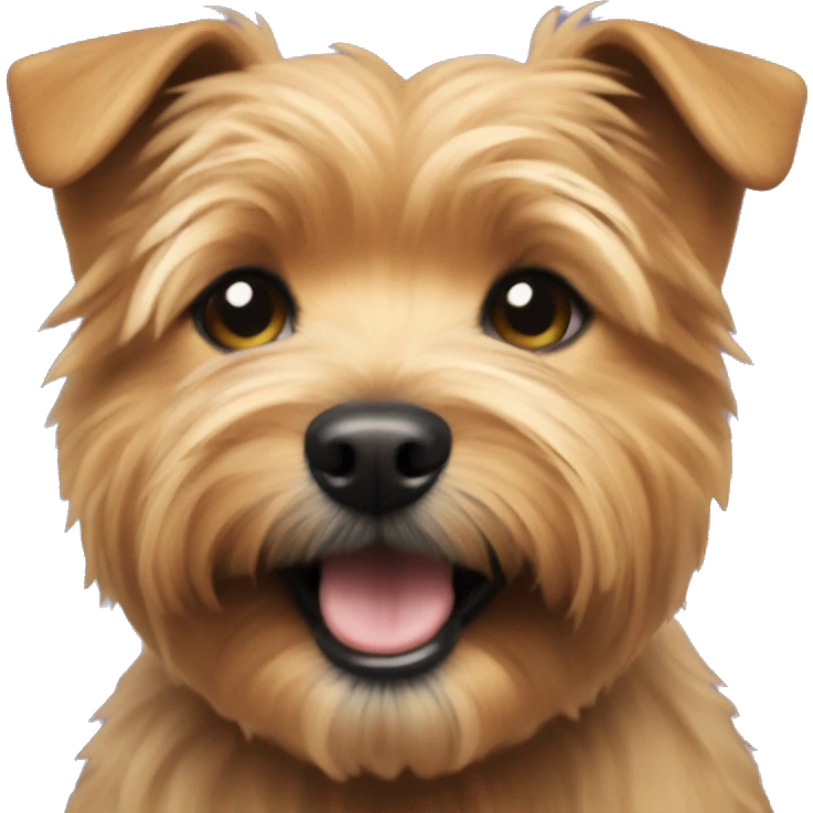 Norfolk terrier smiling emoji