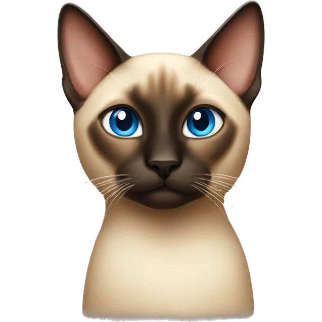 Siamese cat in apple emoji emoji