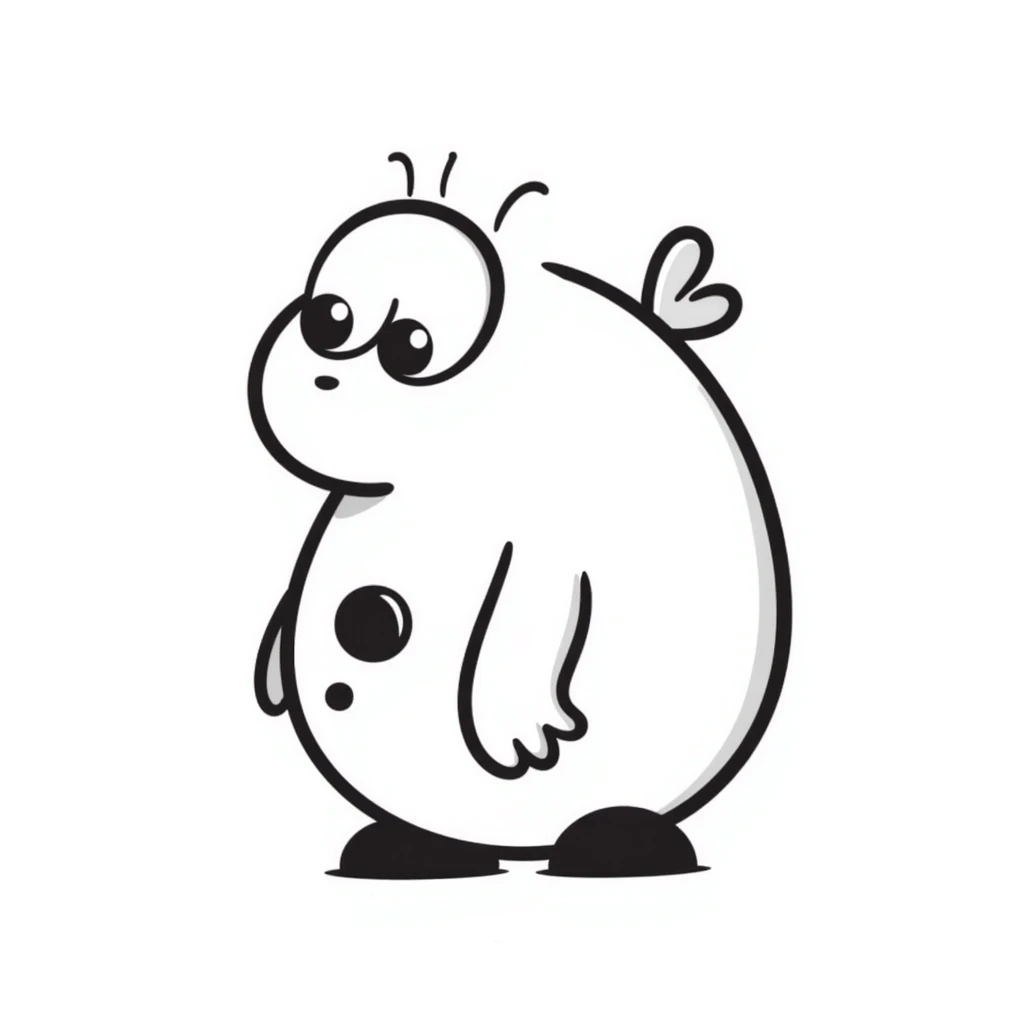 playful hand-drawn Tamagotchi character emoji