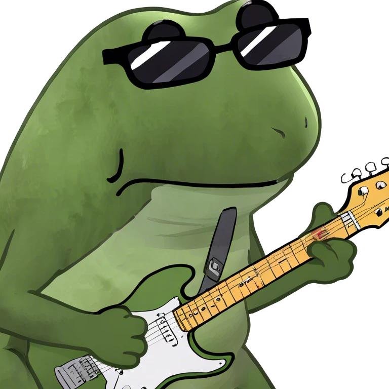 playing the electric guitar emoji