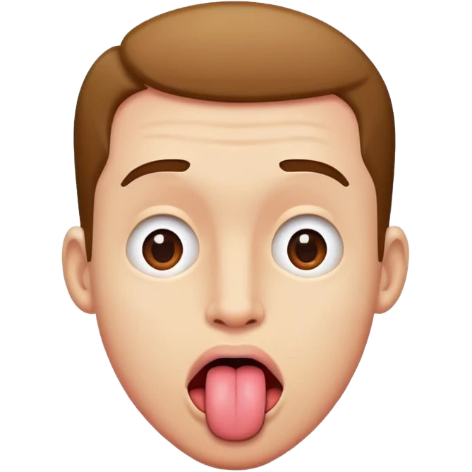 man with tongue out looking sideways emoji
