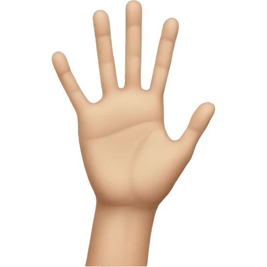 hand with keeping  emoji