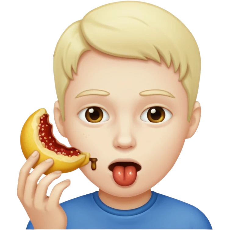 Eating anus emoji