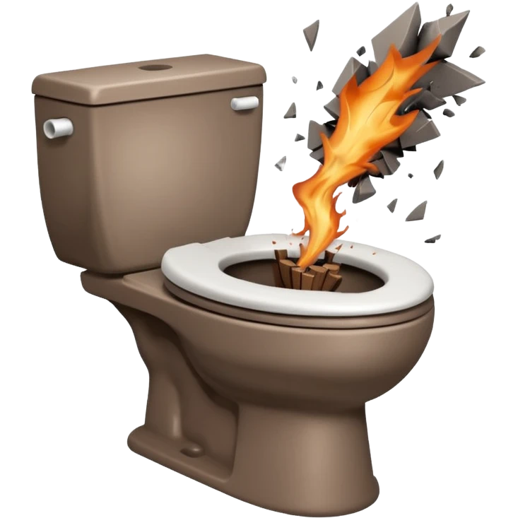 blowing up the toilet  emoji