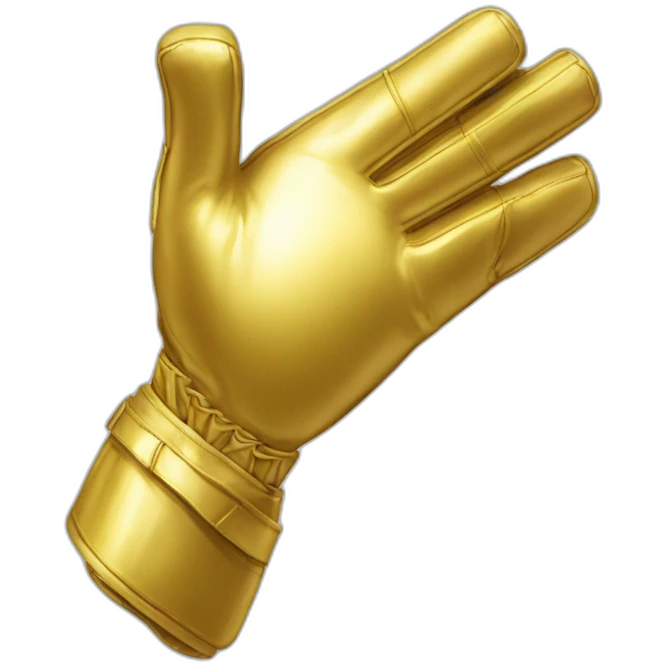 guante de oro de portero emoji