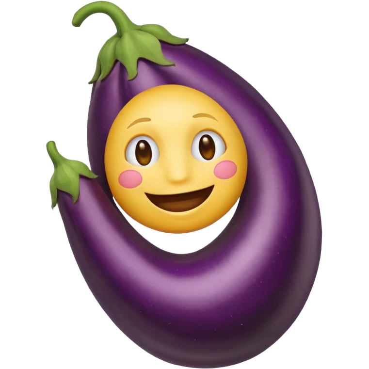 Smiley face 🤓 holding 🍆 emoji