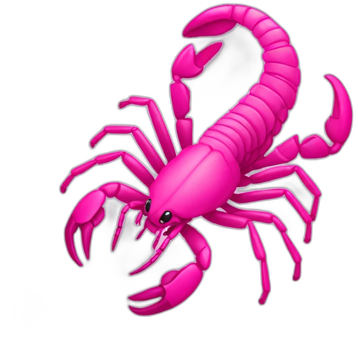pink scorpion emoji
