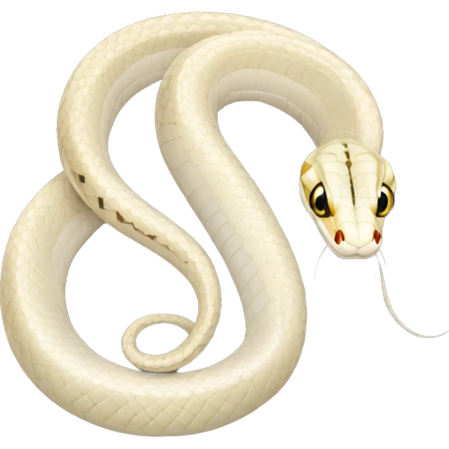 Albino checkered garter snake emoji
