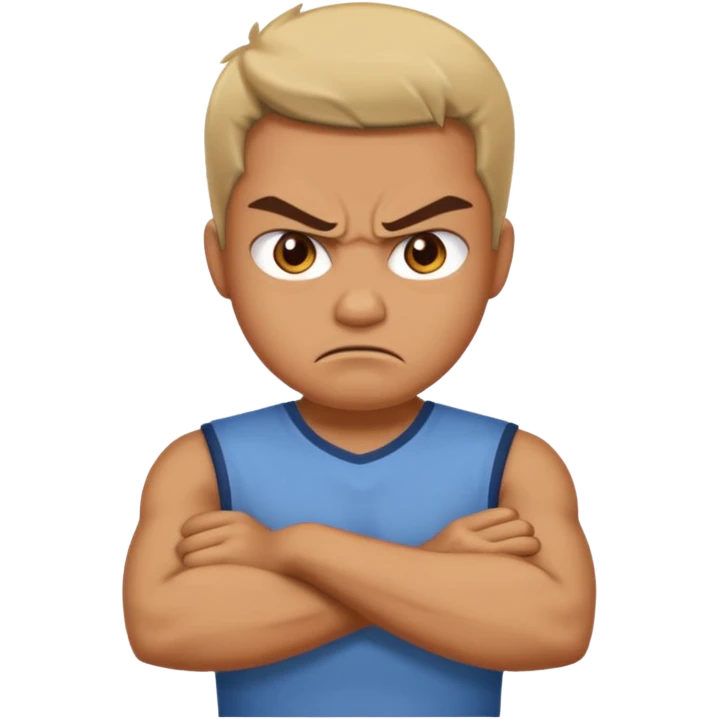 angry crossed arms sarcastic emoji