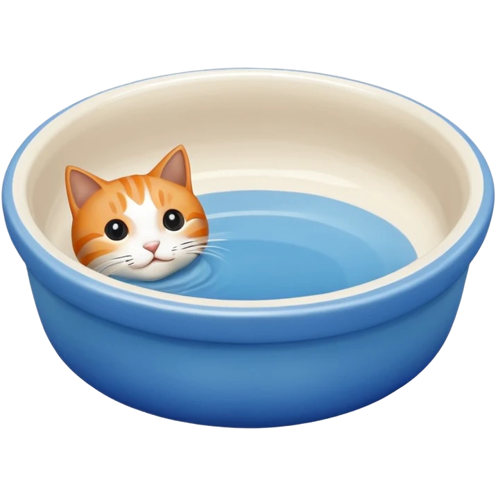 A water bowl for cats emoji