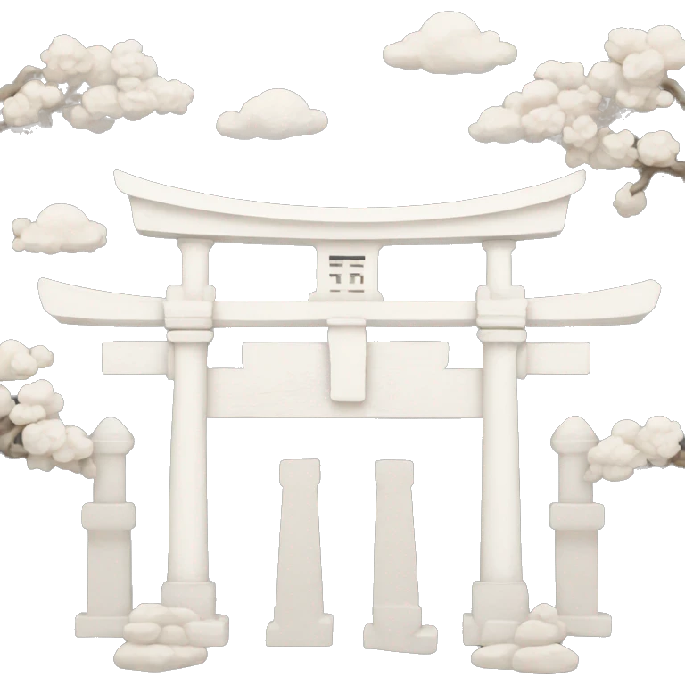 Japanese Tori gate Greek marbles emoji