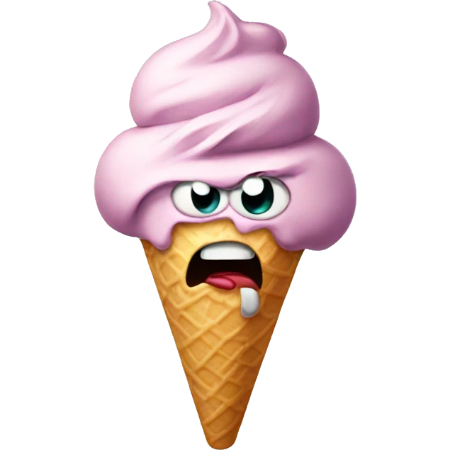 Ice cream angry  emoji