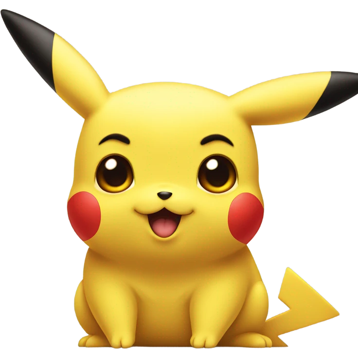 Pikachu being suspicious  emoji