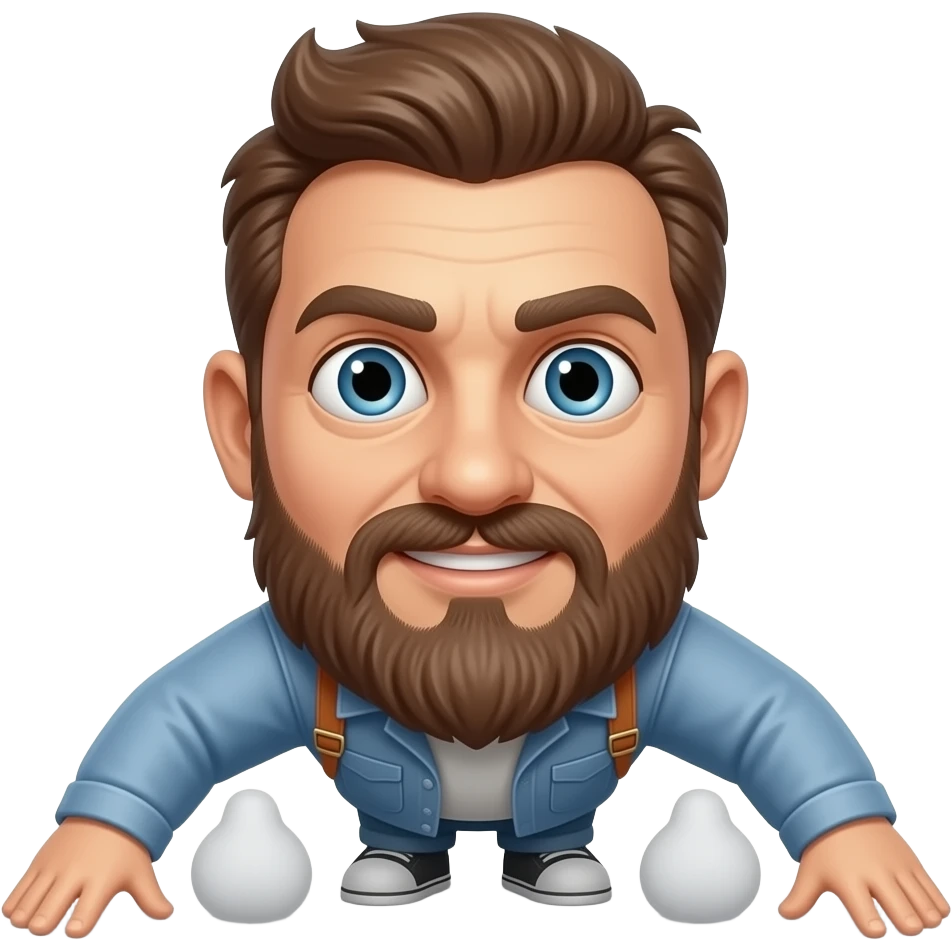 3 eyes man whit 1 arm and 4 legs emoji