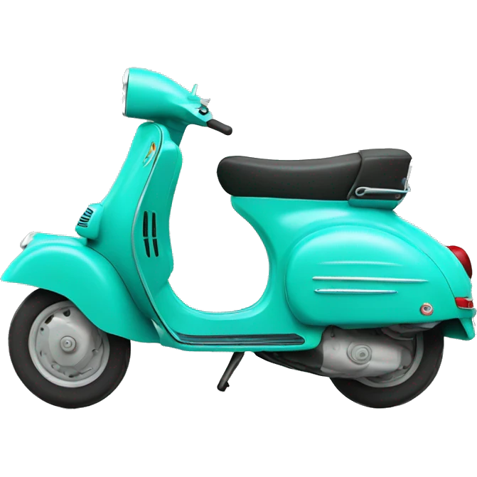 turquoise Vespa emoji