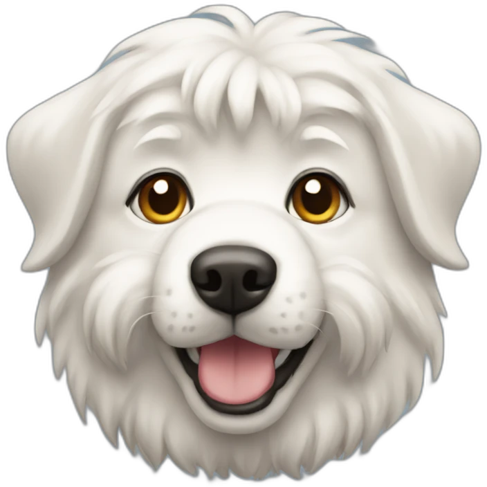 Samojeed dog emoji